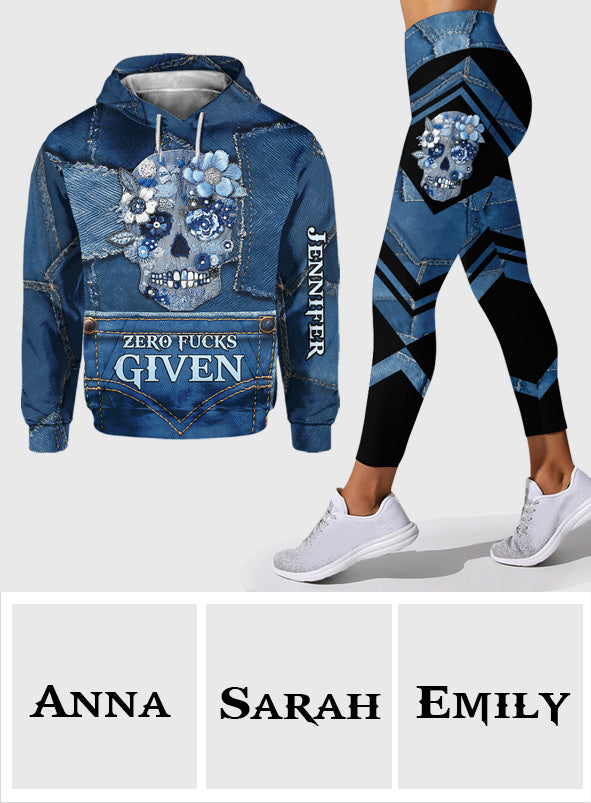 Cool Skull - Personalized Skull Hoodie and Leggings