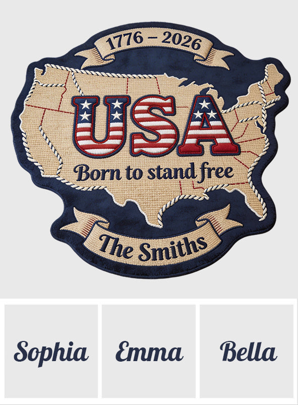 USA 250. Jahrestag – Personalisierter, rutschfester, getufteter Patriot-Teppich