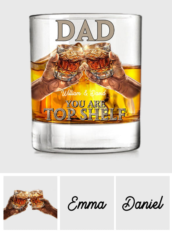 Papa, du bist spitze! - Personalisiertes Whiskyglas für Väter