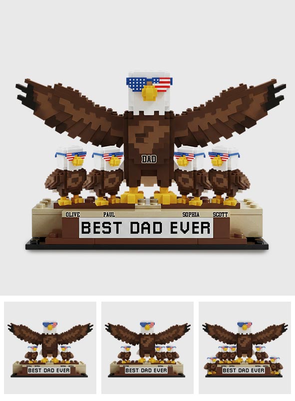 Bester Papa aller Zeiten – Personalisierte Acrylplakette in individueller Form für Väter