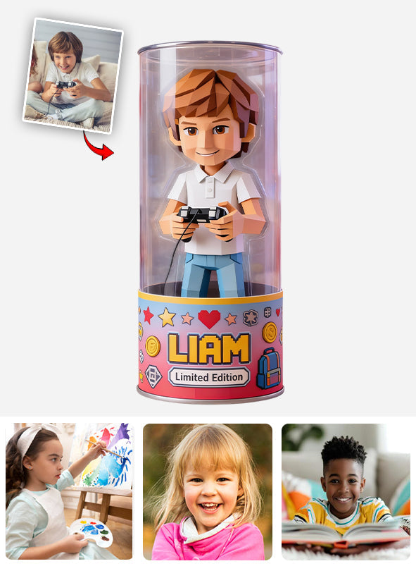 Einzigartige Geschenke für Kinder – personalisierte Acrylplakette in Kinderform