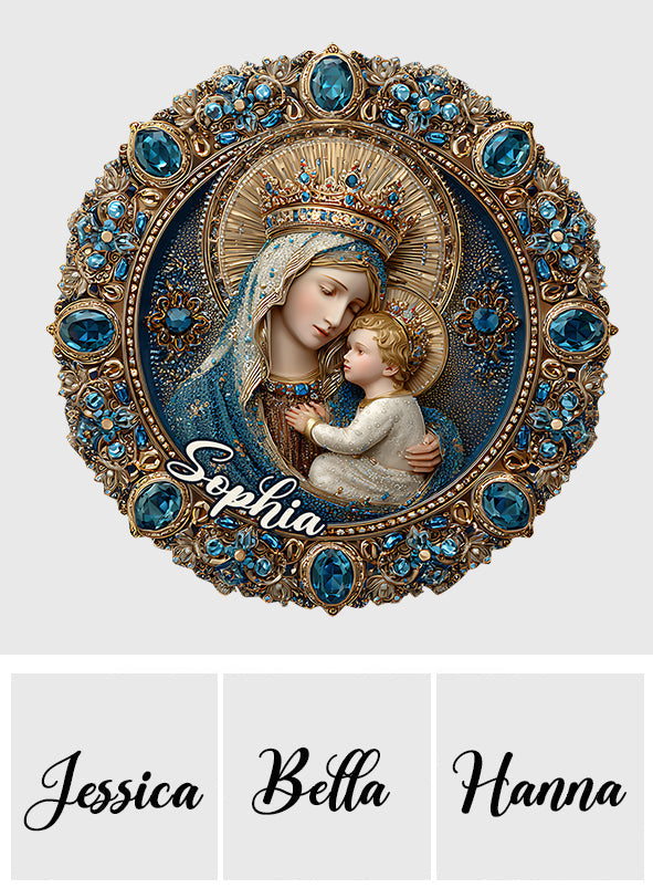 Voller Gnade – Personalisierter, christlich geformter Auto-Sonnenblendenclip