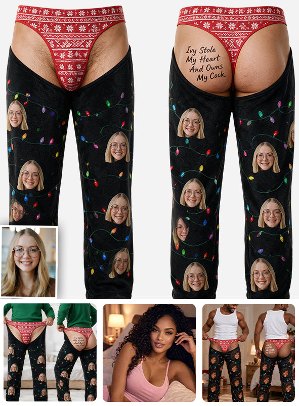 Naugty Christmas - Personalized Spicy Couple Unisex Sweatpants