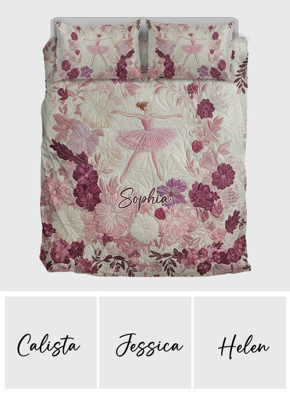 Geschenk für Balletttänzerinnen und Ballerinen – Personalisiertes Ballett-Bettwäscheset