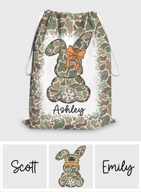Egg Hunter - Personalized Kid Drawstring Tote Bag