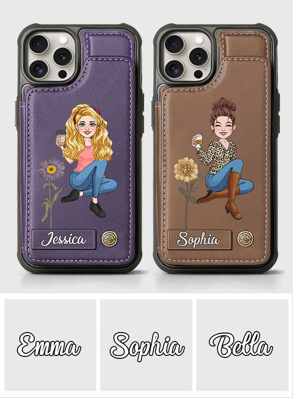 Gift For Friends Birth Month - Personalized Bestie Wallet Phone Case