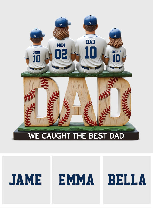 We Caught The Best Dad - Personalized Father Custom Shaped Acrylic Plaque