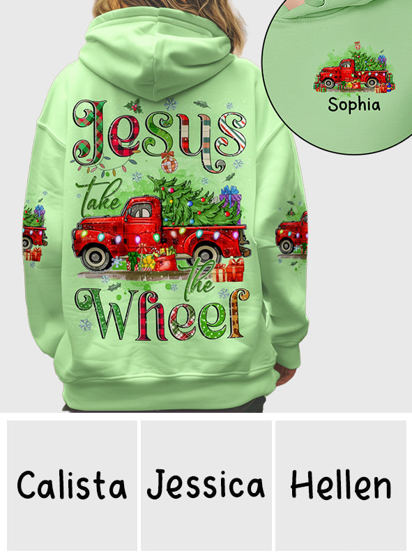 Jesus Take The Wheel - Personalisiertes Weihnachtsshirt