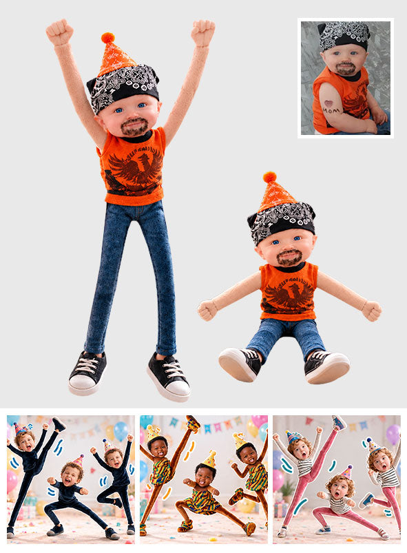 Birthday Gift Idea - Personalized Birthday Posable Plush Doll