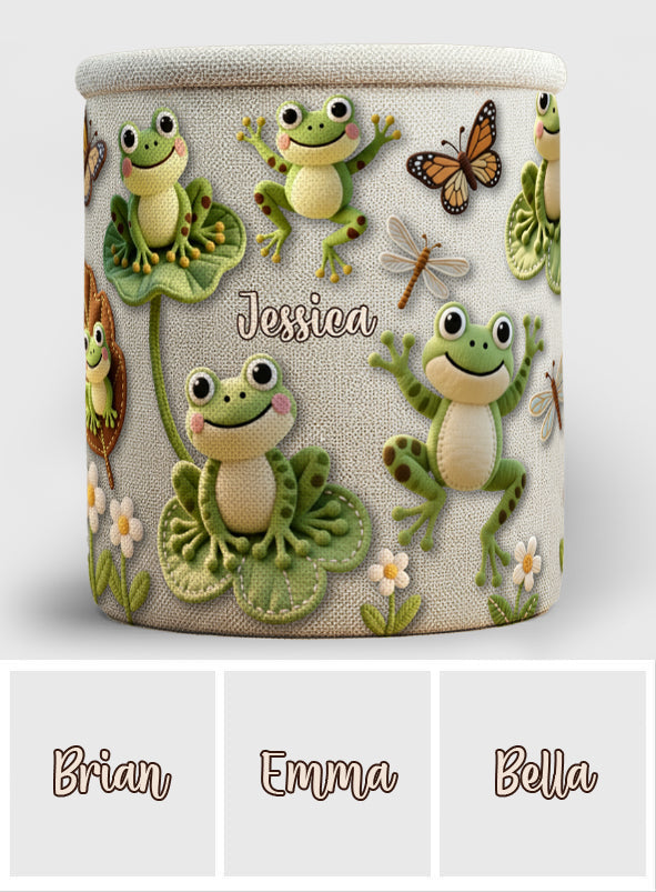 Love Frog – Personalisierter Frosch-Aufbewahrungskorb