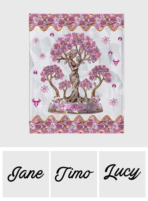 Die Liebe zwischen Mutter und Kindern – Personalisierte Mutterdecke