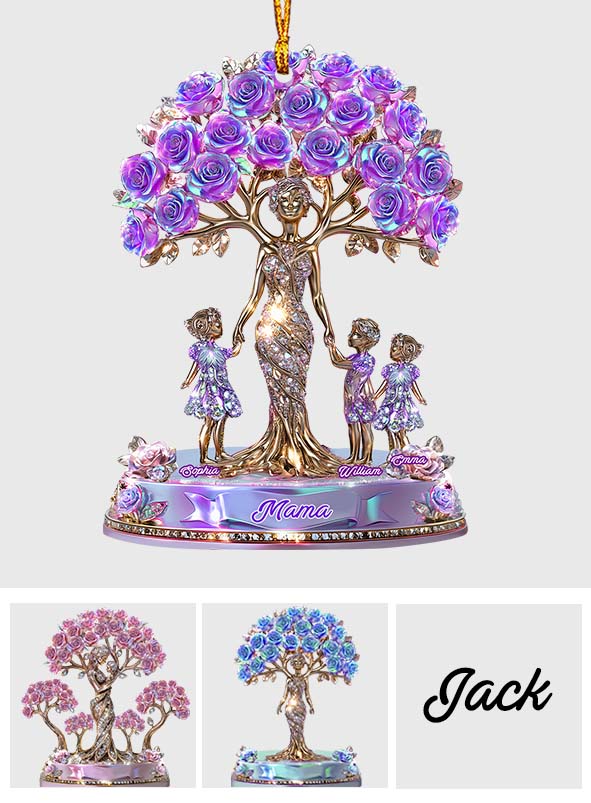 Die Liebe zwischen Mutter und Kindern – Personalisierter transparenter Mutter-Anhänger