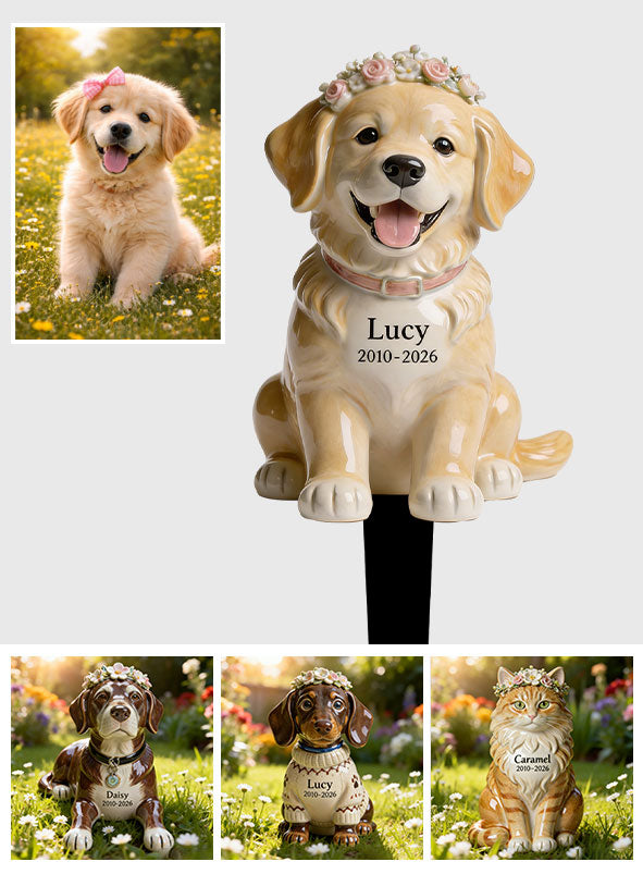 Gartenschild zum Gedenken an einen Freund – Personalisiertes Acryl-Gartenschild für Hunde / Acryl-Plakette