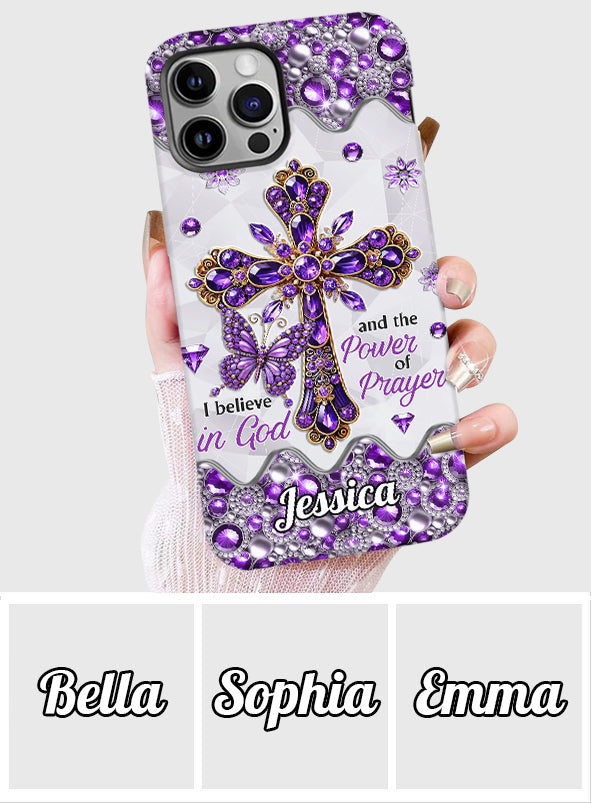 I Believe In God - Personalized Christian Full Print Phone Case