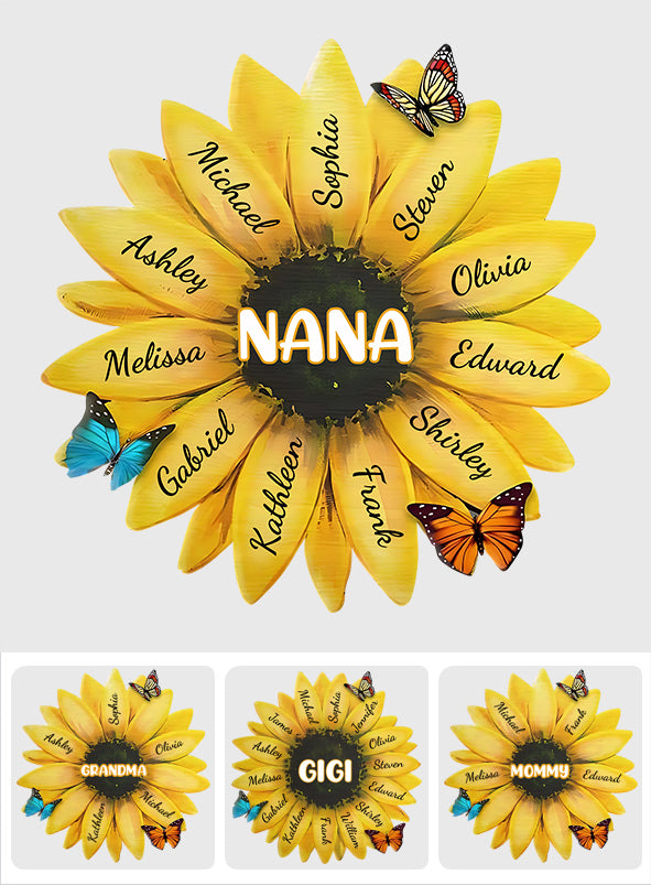 Nana Grandma - Personalized Grandma Shaped Doormat