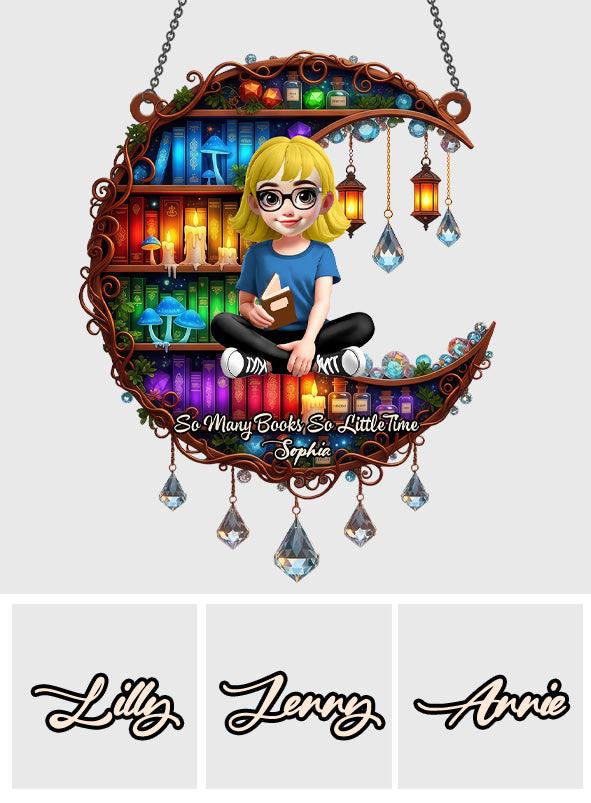 Just One More Chapter - Personalized Book Window Hanging Suncatcher Ornament