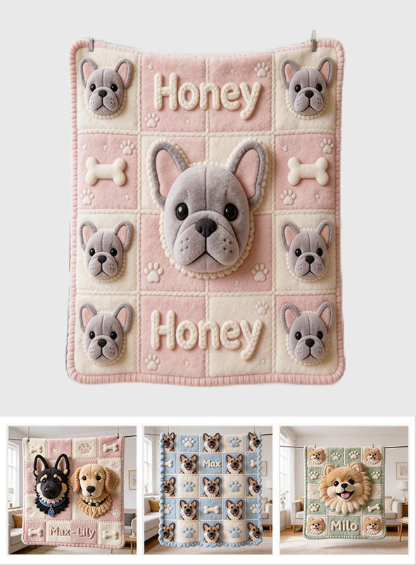 Love My Dog - Personalized Dog Blanket