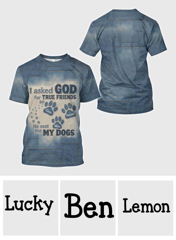 A True Friend - Personalized Dog All Over Shirt