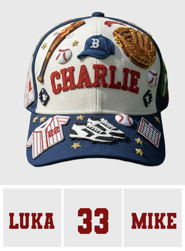 Baseballspieler – Personalisierte klassische Baseballkappe