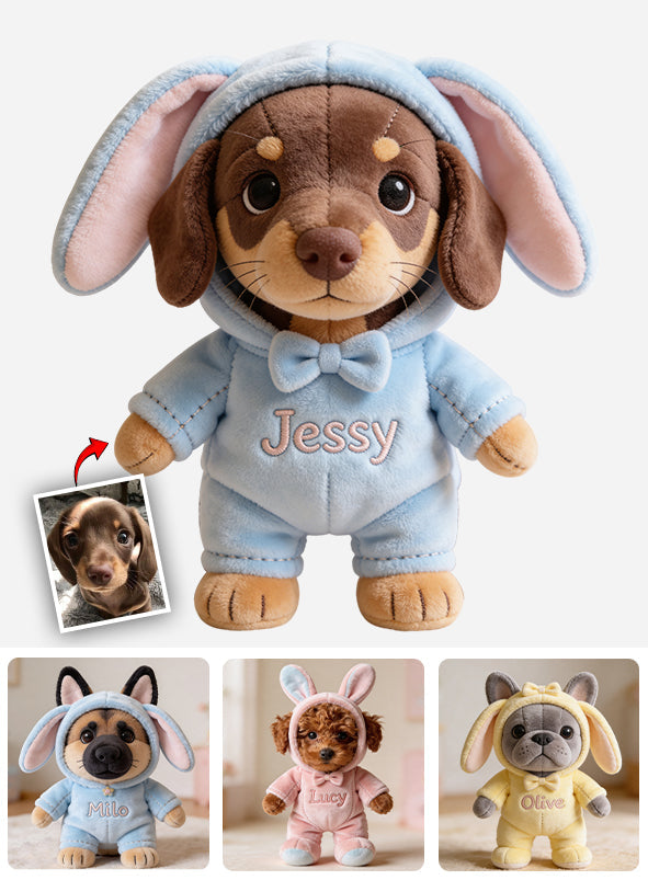 Easter Pet - Personalized Dog Premium Faux Fur Pillow