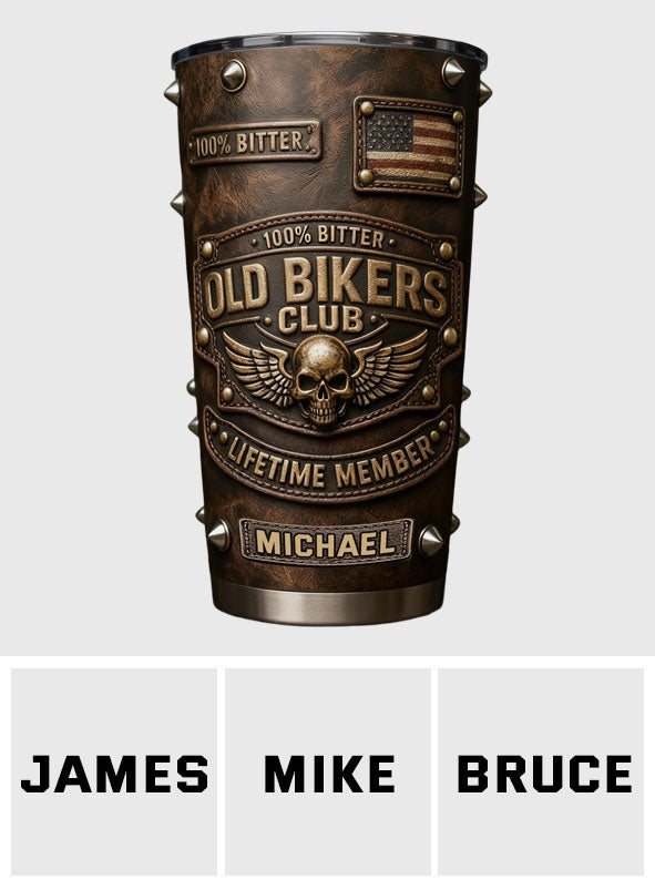 Old Biker Club – Personalisierter Biker-Trinkbecher
