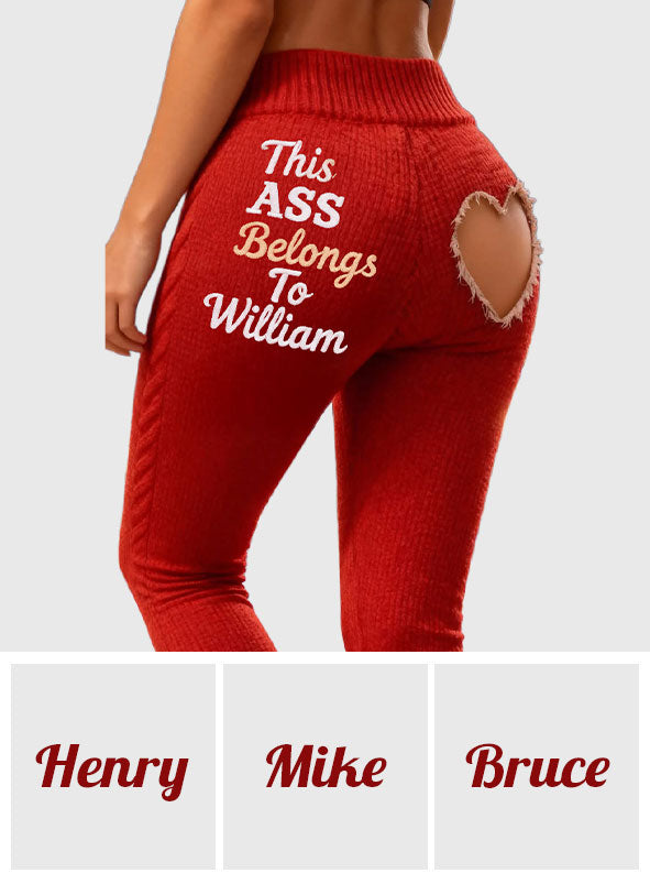 Dieser Hintern gehört zu – personalisierte Partner-Leggings