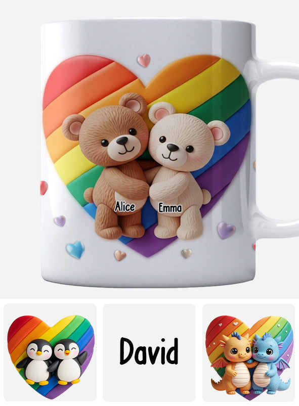 Liebe ist Liebe – Personalisierte Tasse zur Unterstützung der LGBT-Community