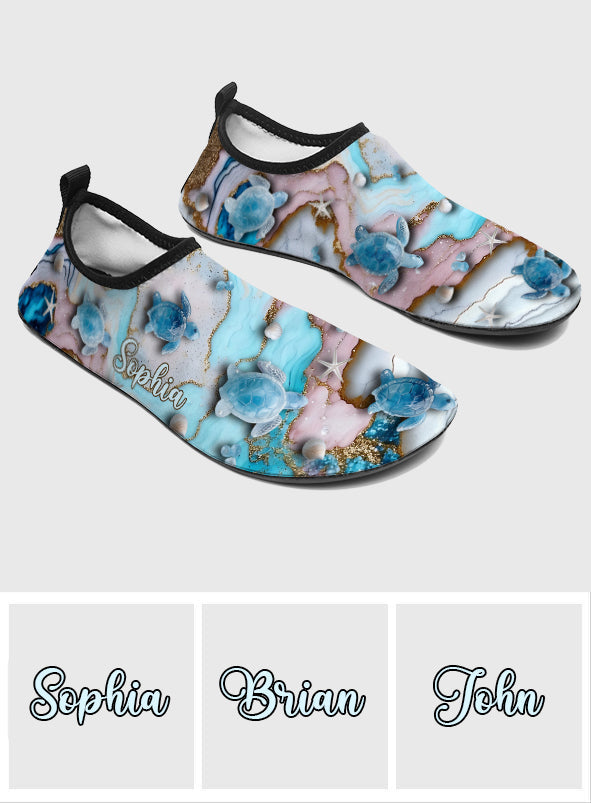 Liebe Schildkröten – personalisierte Schildkröten-Wasserschuhe