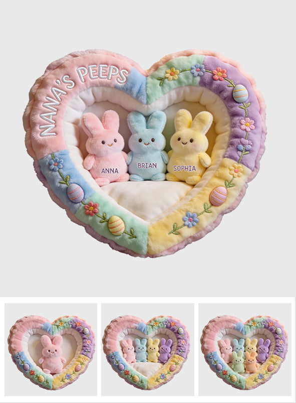 Perfect Gift For Mom, Grandma - Personalized Grandma Faux Fur Shaped Pillow