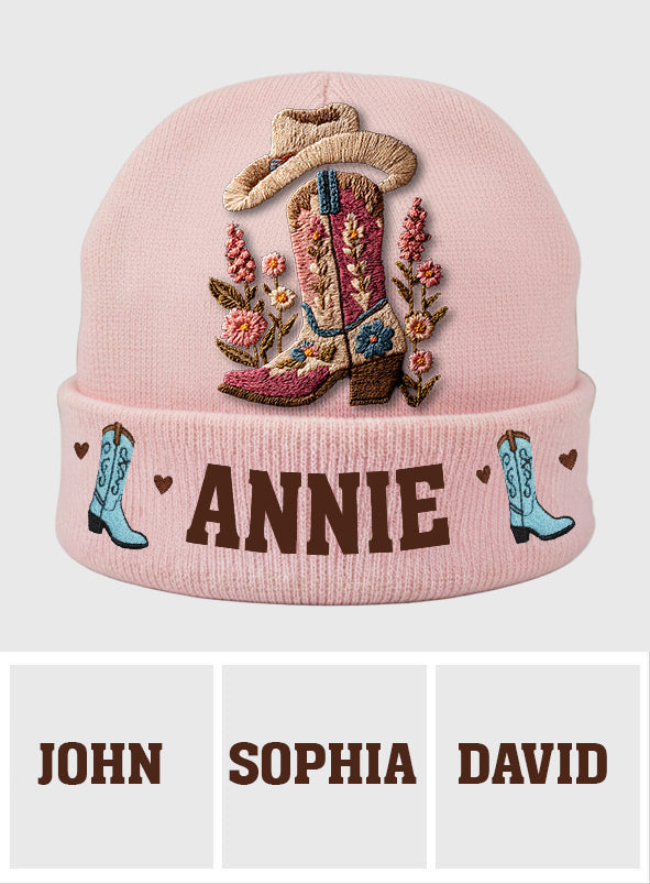 Cowgirl Spirit - Personalized Cowgirl Beanie Hat