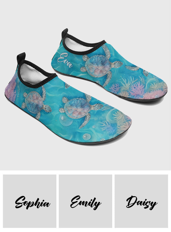 Liebe Schildkröten – personalisierte Schildkröten-Wasserschuhe