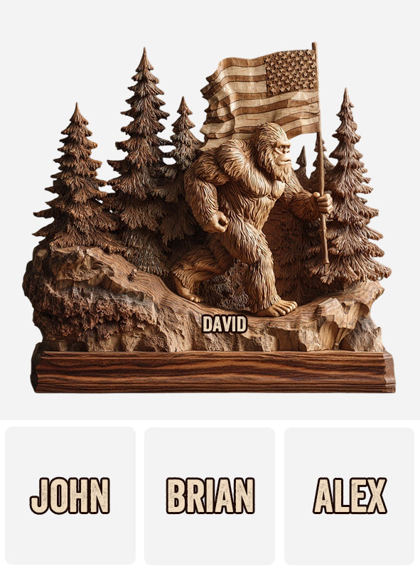 Ich glaube – Personalisierte Wanderplakette aus Holz in individueller Form