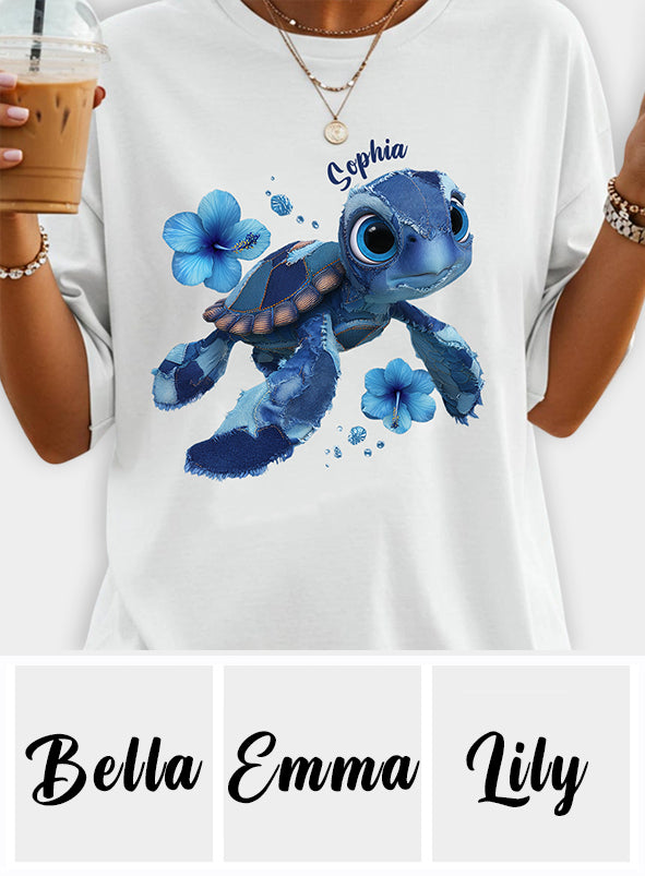 Liebe Schildkröte – Personalisiertes Schildkröten-T-Shirt und Hoodie