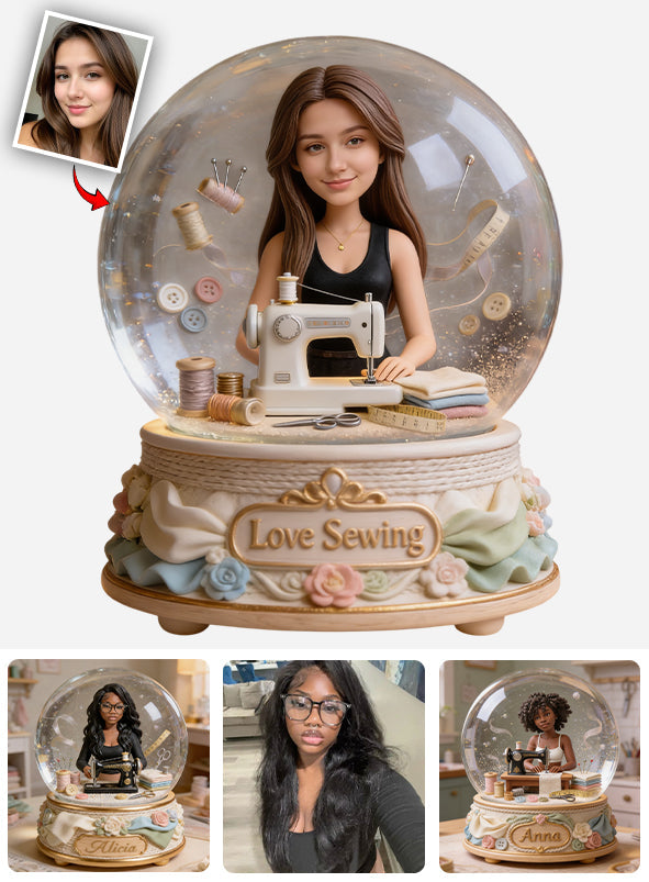 Sewing Lover Keepsake - Personalized Sewing Custom Shaped Acrylic Plaque