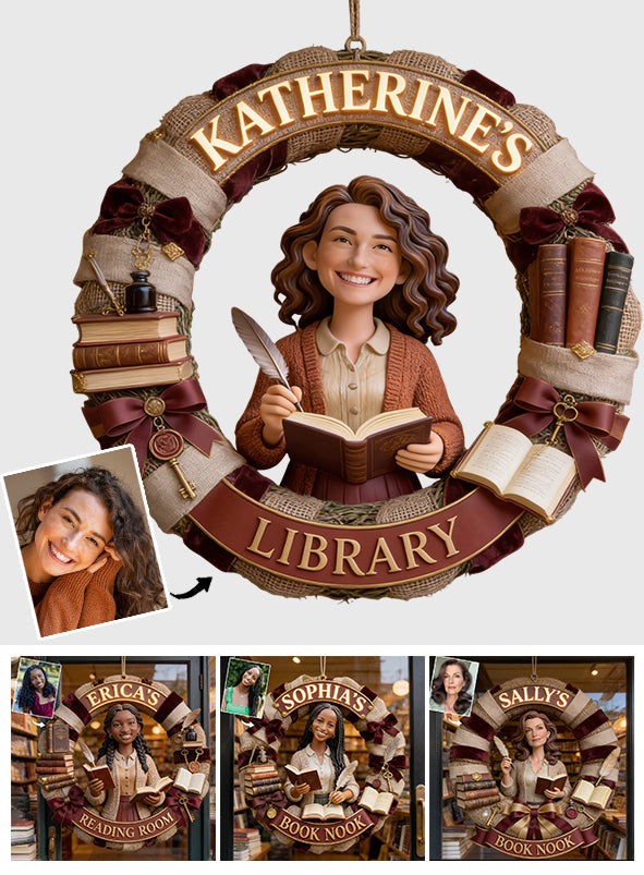 Any Photo Love Books – Personalisiertes Buchschild aus Holz in individueller Form