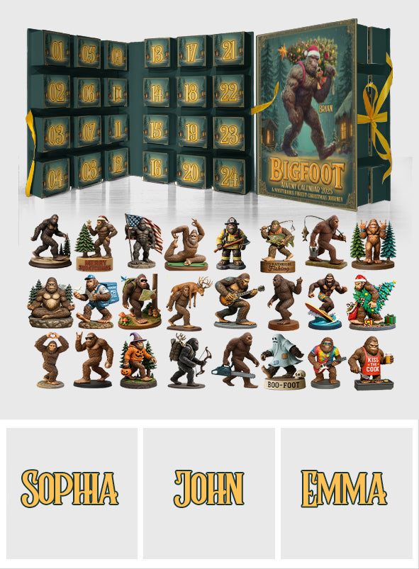 Abenteuer erwartet dich – Personalisierter Wander-Adventskalender zum Zusammenfalten mit Ornamenten