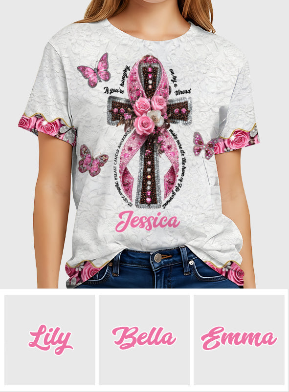 Faith Hope Love - Personalized Breast Cancer Awareness All Over Shirt