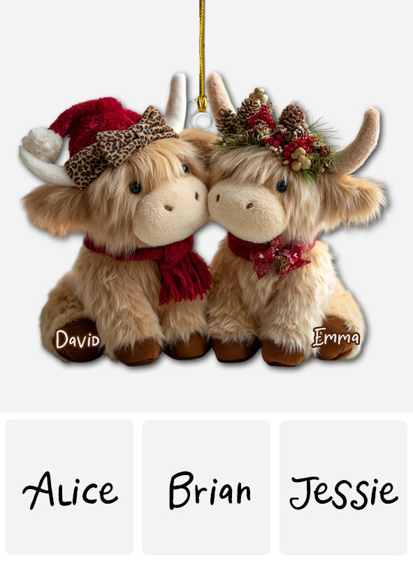 Du und ich, wir schaffen das – Personalisierter Highland-Kuh-Anhänger