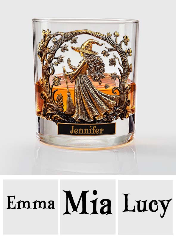 Coole Hexen trinken Whiskey – personalisiertes Hexen-Whiskeyglas