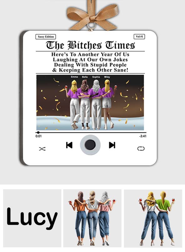 Weihnachtsgeschenk für die beste Freundin – Personalisierter Musikplayer-Anhänger für die beste Freundin