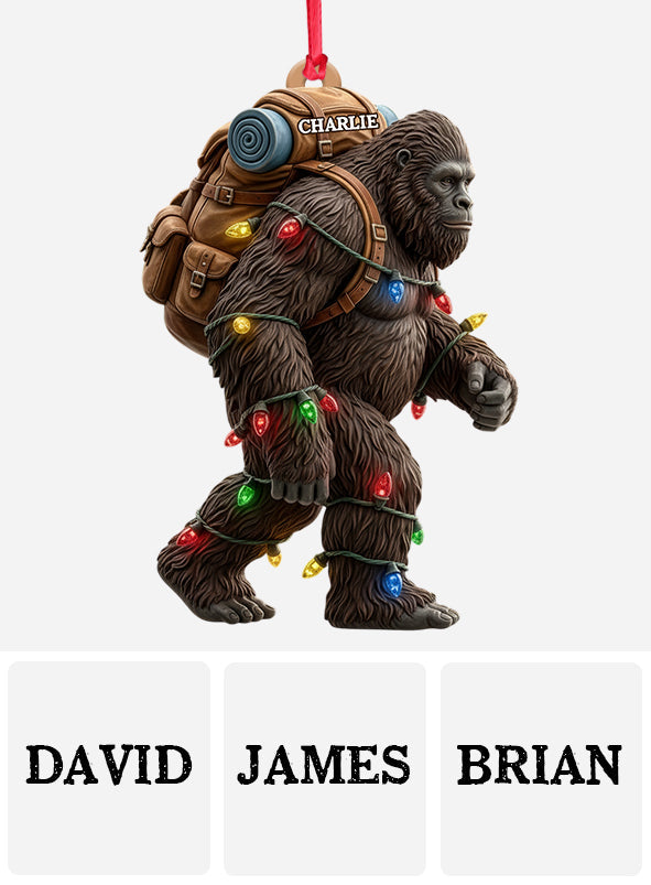 Sasquatch-Weihnachtsgeist – Personalisierter Wanderschmuck