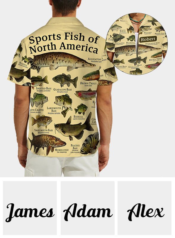 Fish Of America - Personalized Fishing Hawaiian Shirt