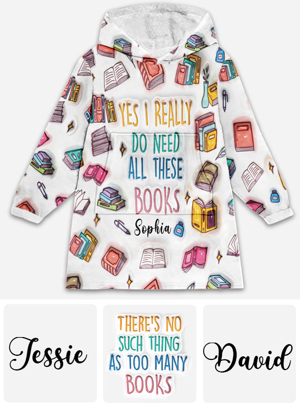 Ja, ich brauche all diese Bücher – personalisierter Bücher-Hoodie