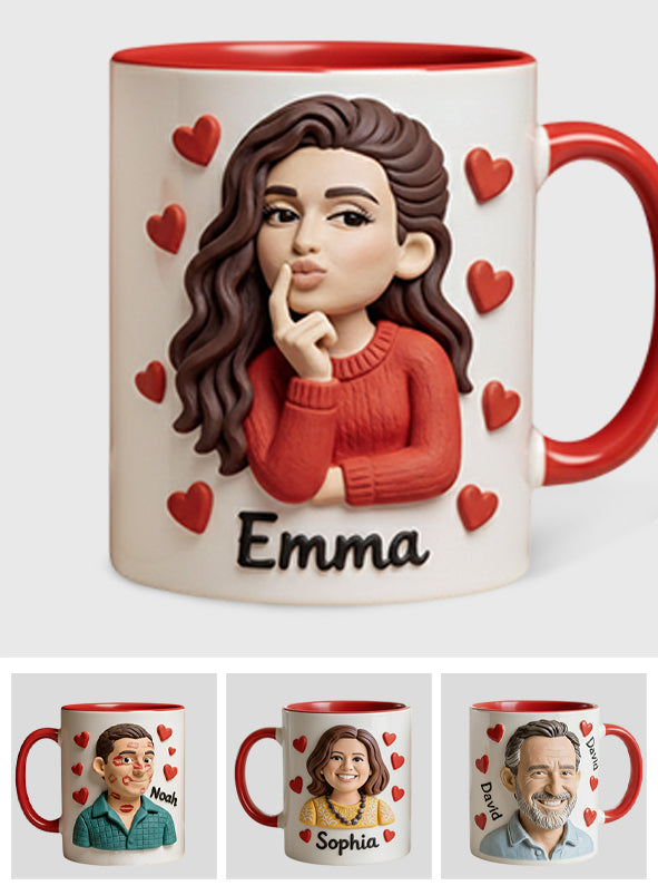 Custom From Any Photo Perfect Gift For Couple - Personalized Couple Accent Mug & Coaster