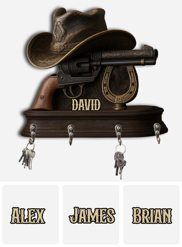 Howdy Western – Personalisierter Schlüsselhalter im Western-Stil