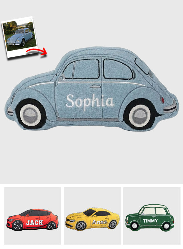 Individuelles Kissen für Autoliebhaber – Personalisiertes, kuppelförmiges Autokissen aus Kunstfell