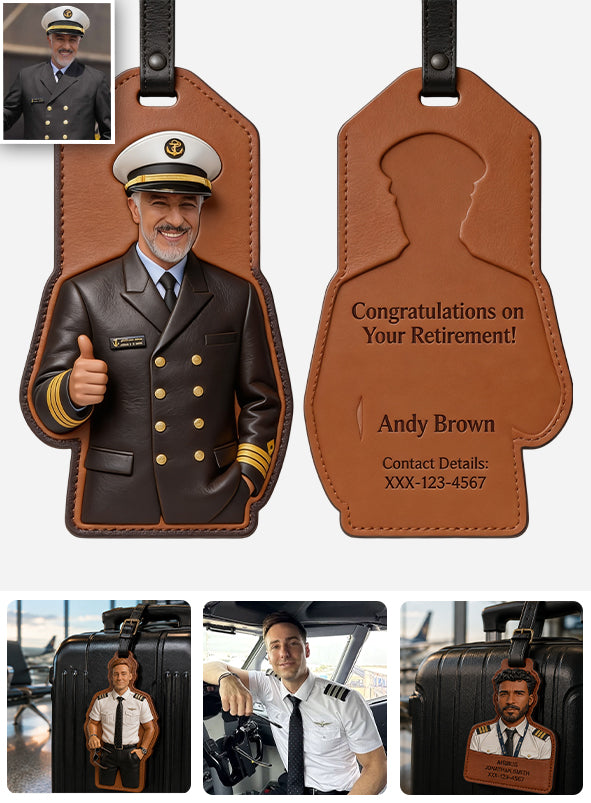 Personalisierte Geschenke für Reisende - Individuelles Pilot Gepäckanhänger