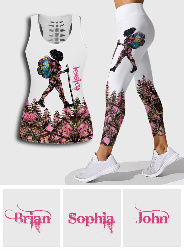 Hiking Girl – Personalisiertes Tanktop und Leggings für Hiking Hollow