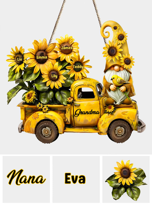 Liebe Oma – Personalisiertes Oma-Holzschild in individueller Form