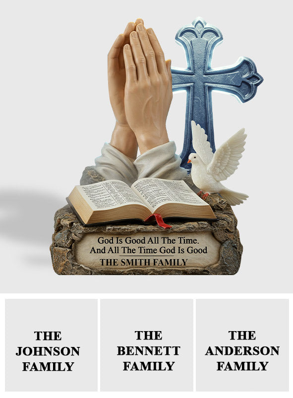 Gott ist gut – Personalisierte christliche Acrylplakette in individueller Form